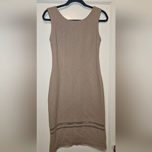 BCBG Strapless Tan Dress